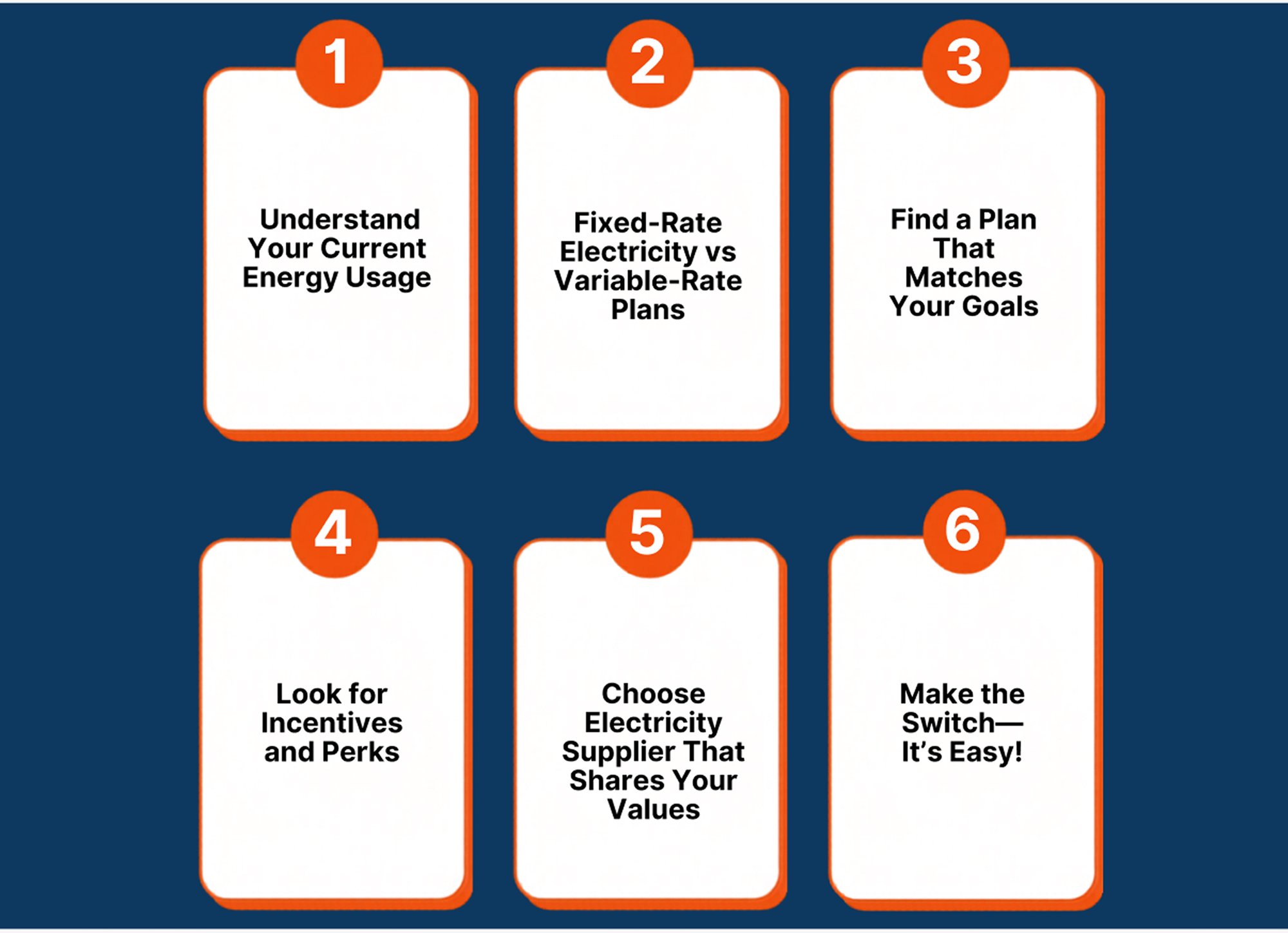 6 Simple Steps to Choose Energy Wisely