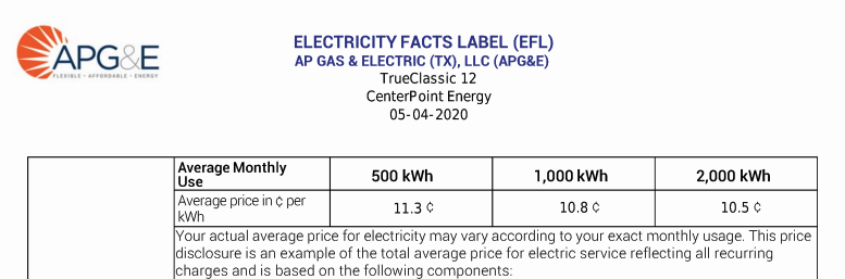 compare electricity rates Georgetown